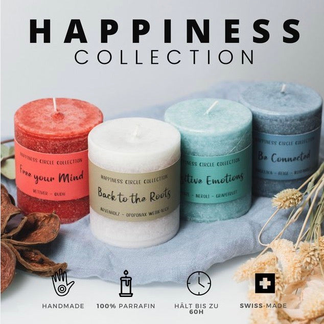 Herbst-Set Happiness Collection mit 4 Kerzen
