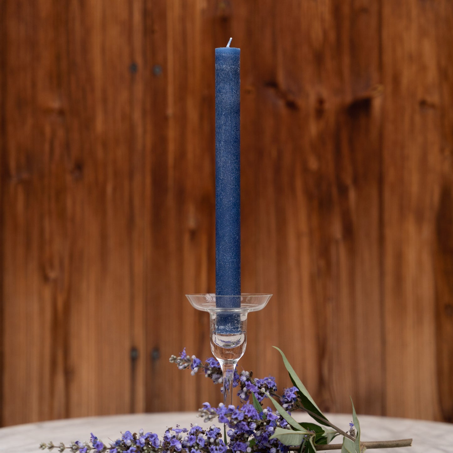 Stabkerzen Stahlblau - 4er Set
